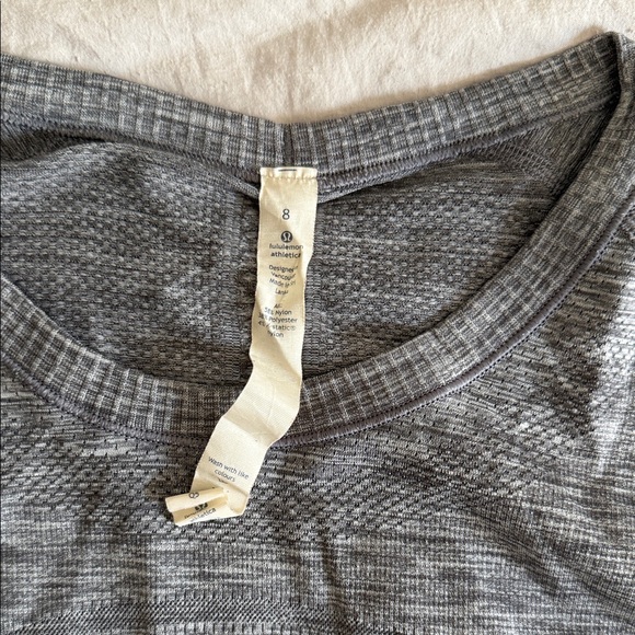 lululemon athletica Gray Short Sleeve Tee - Picture 2 of 3